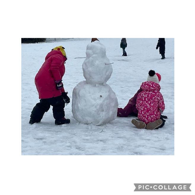 Students in snow