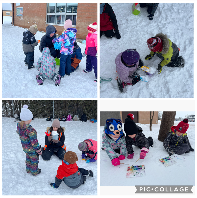 Students playing outside