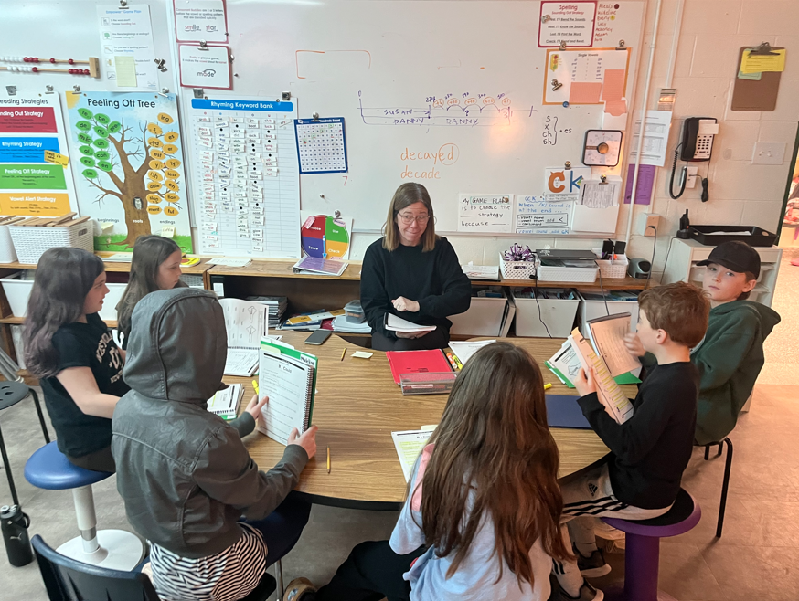 Mme Leader Class Students Working