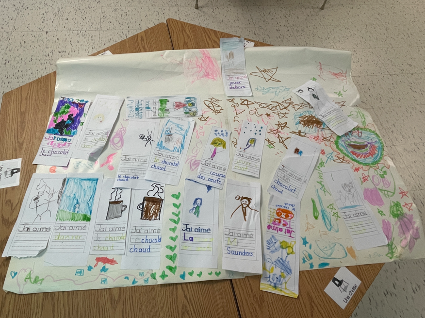 Student work for kindness