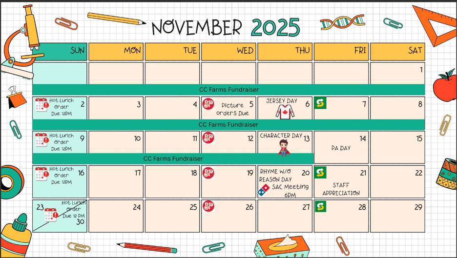 Amherstview PS Calendar