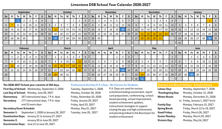 2026 2027 School Year Calendar